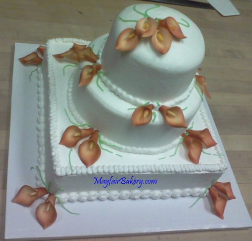 3 tier calla lilly
